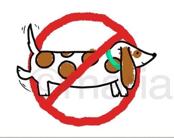 Printable dog no peeing sign. Downloadable, Digital Art. Fun keep off the grass. Please don't pee here. No pee zone. Make your own signs.