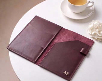 Pochette en cuir pour carnet A5, pochette pour journal B6, pochette pour agenda A5, pochette pour carnet de voyage, organiseur de carnet