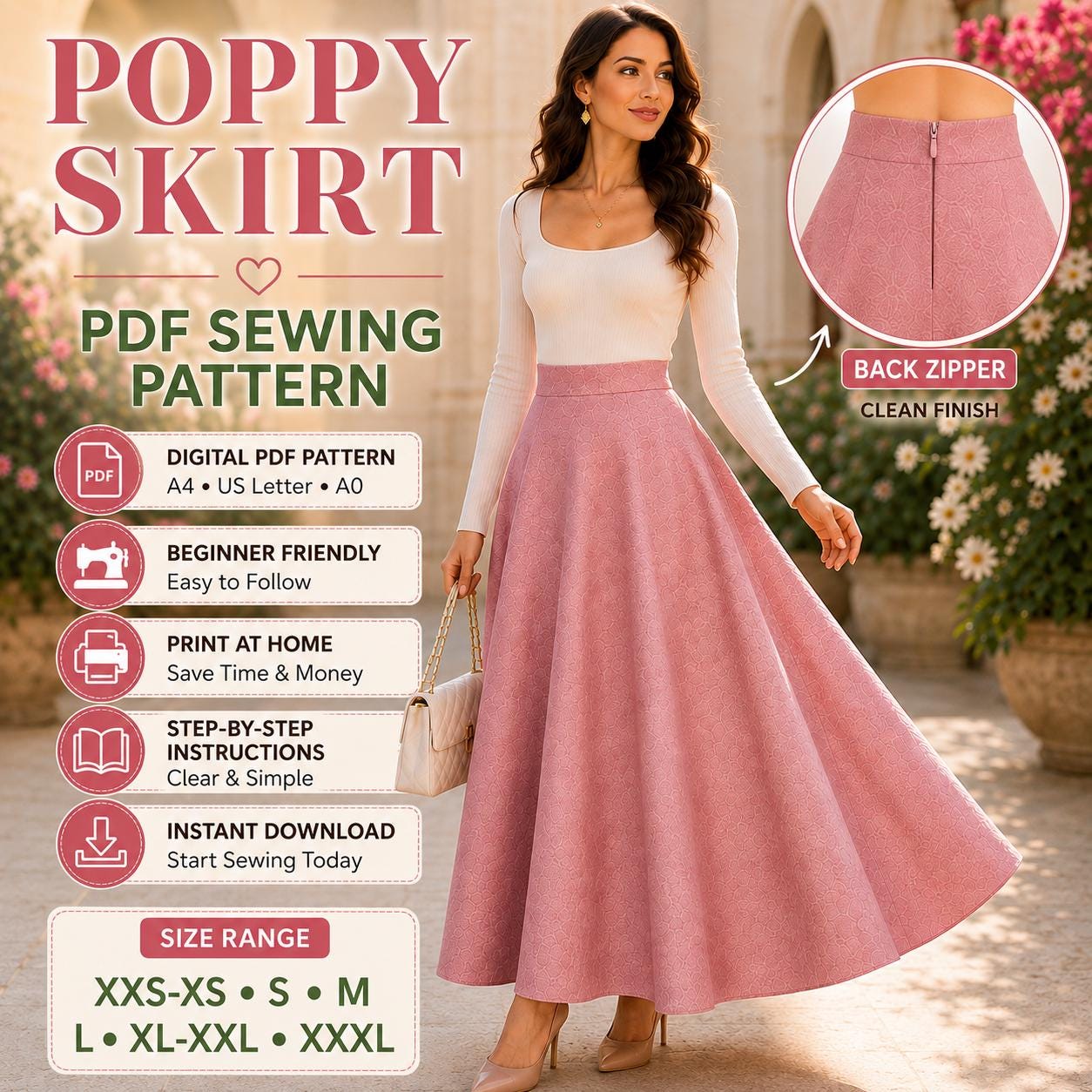 Poppy Skirt - Etsy