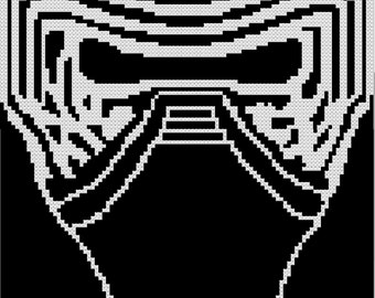 Kylo Ren Mask Cross-stitch Pattern