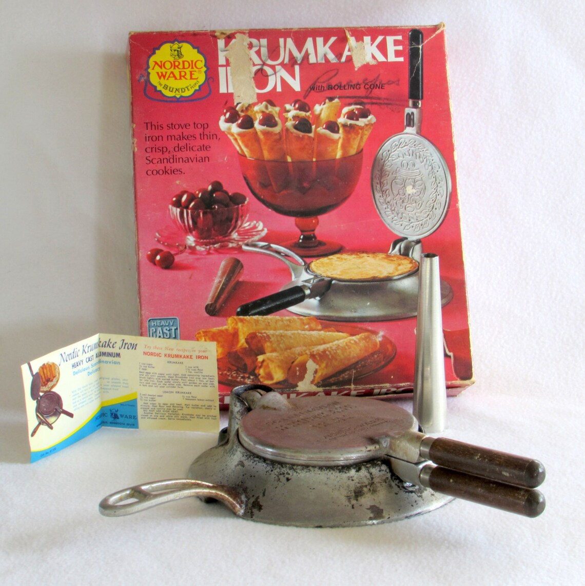 Scandanavian Krumkake Iron Old Fashioned Pizzelle Maker in Etsy