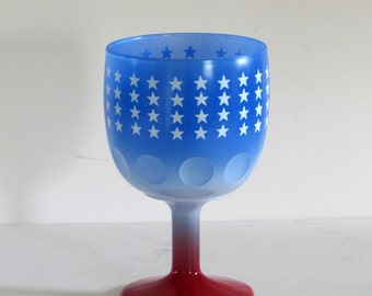 4th of July Mug - Patriotic - Personal Glass Cup - Red White and Blue - National Colors - Colorful Flag - Independance Day Decor