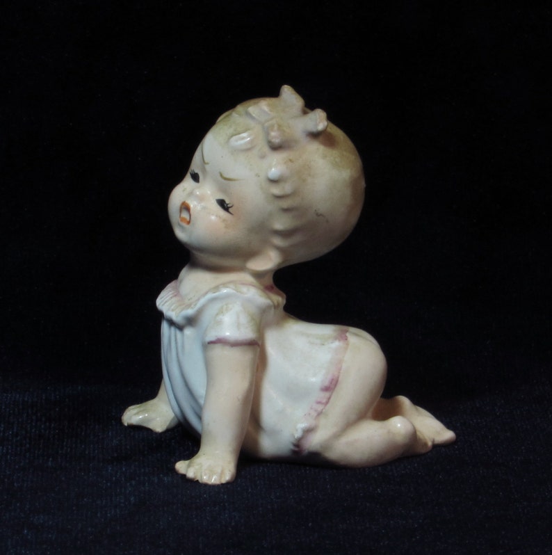 Mid Century Bare Bottom Cry Baby Figurine Vintage Home Decor image 1