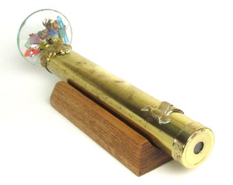 OOAK Brass Kaleidoscope - Vintage Viewer with Infinite Colorful Images - Very Unique - Handcrafted - Ever Intruiging - Vintage Home Decor