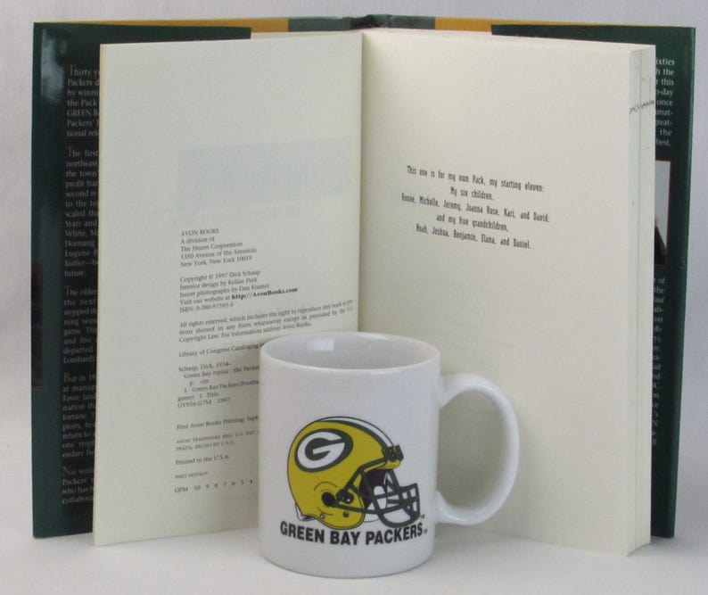 Green Bay Packers Book NFL Sports Memorabilia Football Etsy
