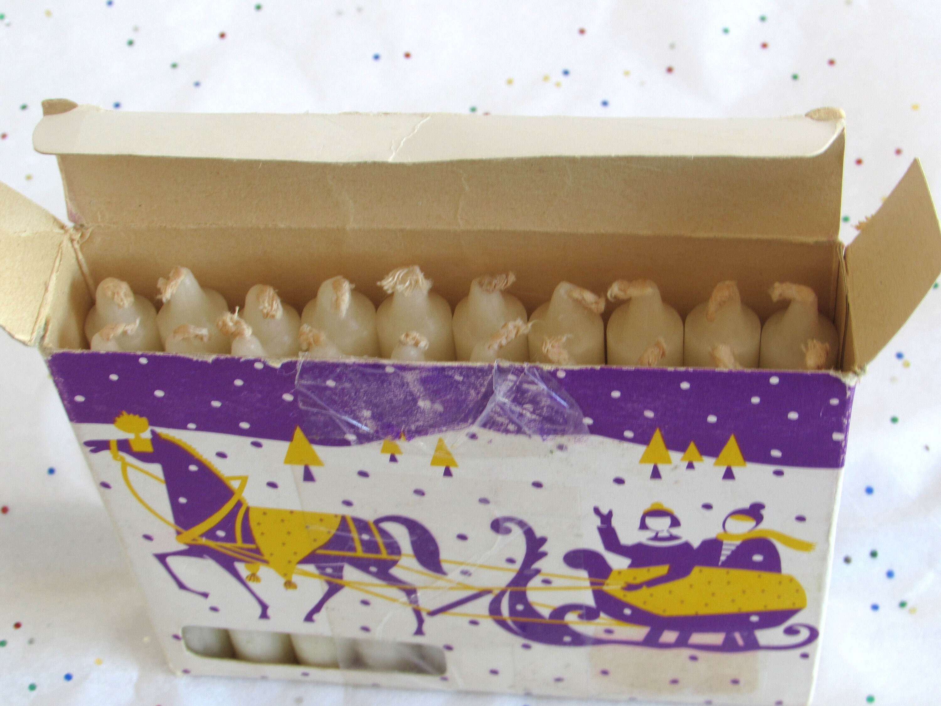 20 Swiss Candles Mid Century Candles in Original Box From Etsy