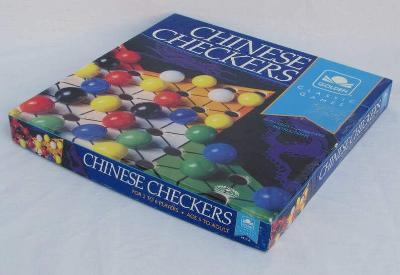 Vintage Chinese Checkers in Original Box by Western Publishing Etsy