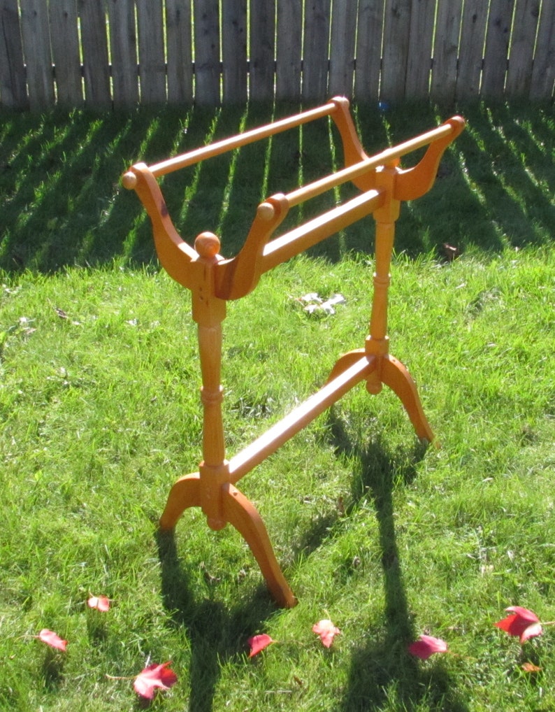 Extra Blanket Holder Wooden Quilt Rack Display Stand Etsy