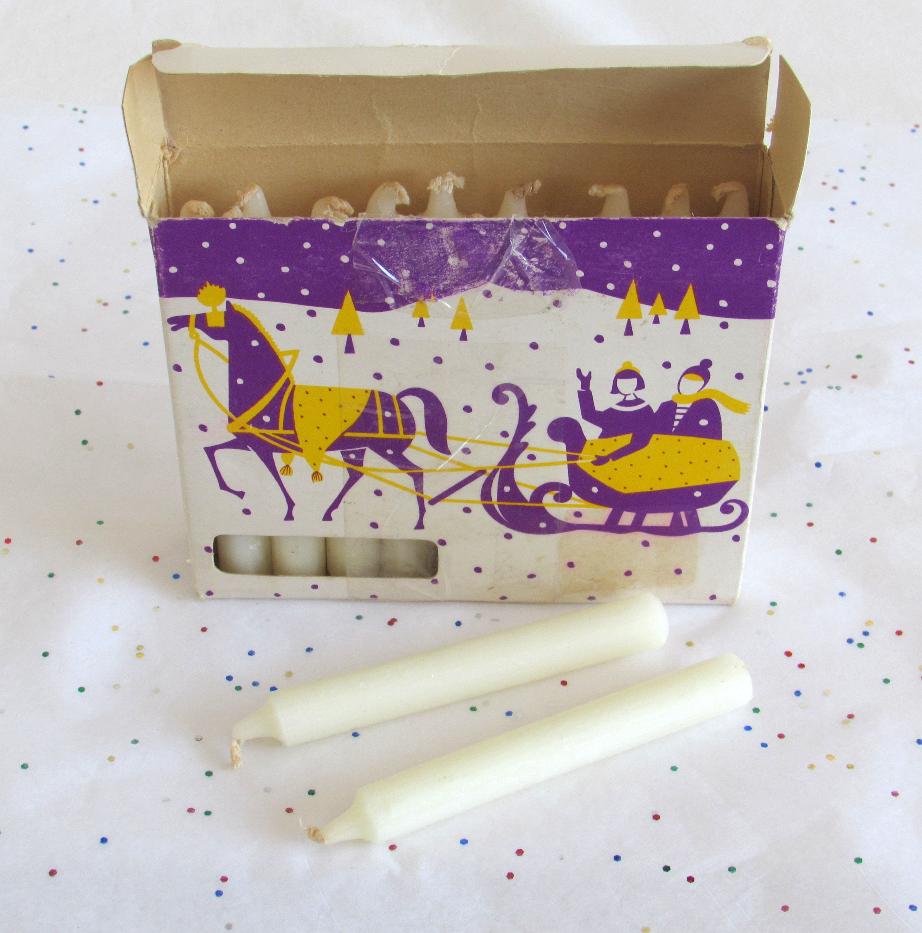 20 Swiss Candles Mid Century Candles in Original Box From Etsy