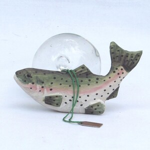 Unique Fish Ornaments - Hand Carved Salmon and Hand Painted Sun Fish ...
