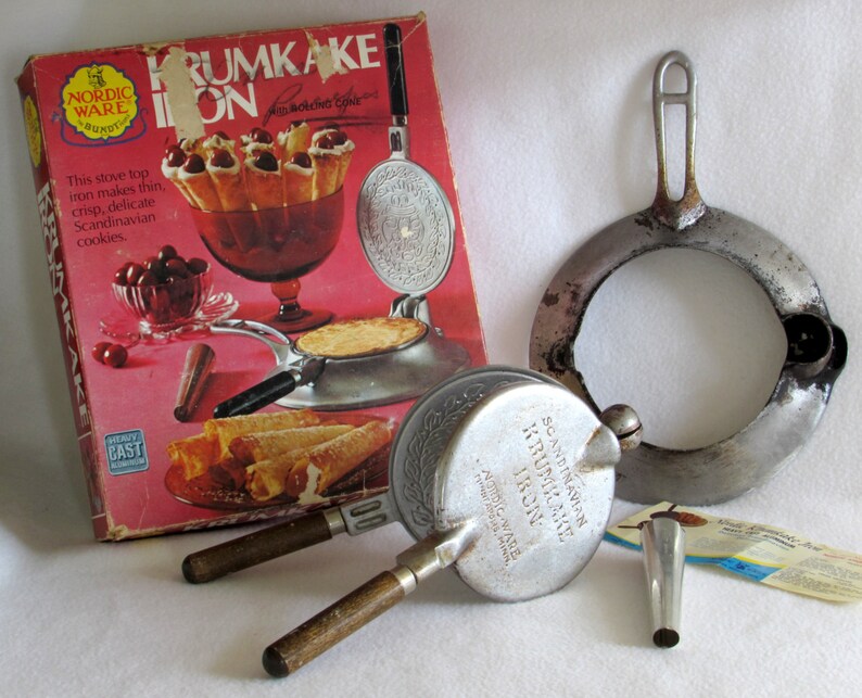 Scandanavian Krumkake Iron Old Fashioned Pizzelle Maker in Etsy