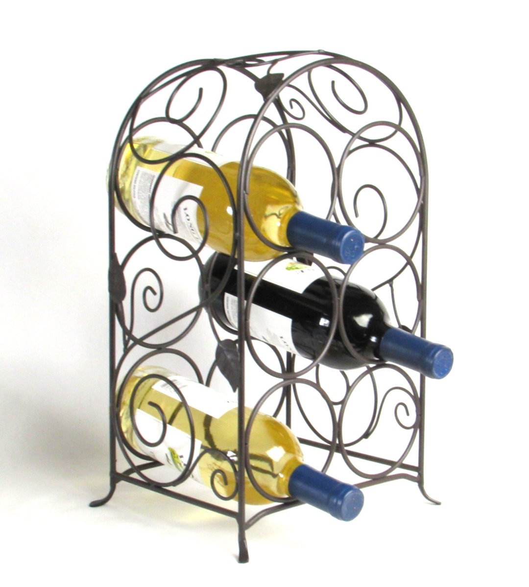 Stylish Six 6 Bottle Wine Holder Rack Etsy
