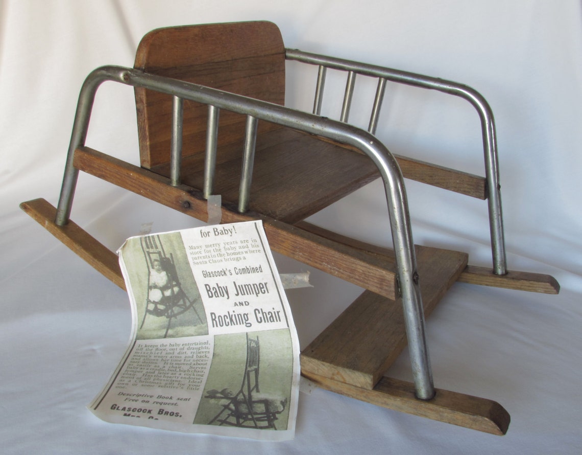 Antique Baby Rocker Seat Chair Farmhousse Nursery Etsy