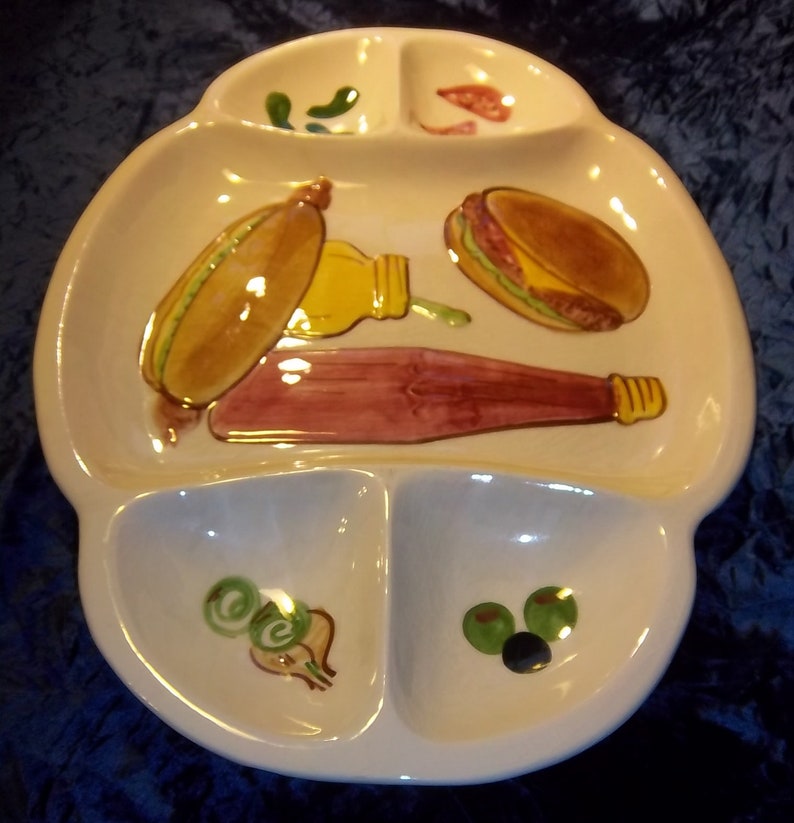 Extra Large Ceramic Serving Platter Picnic Food Design Etsy