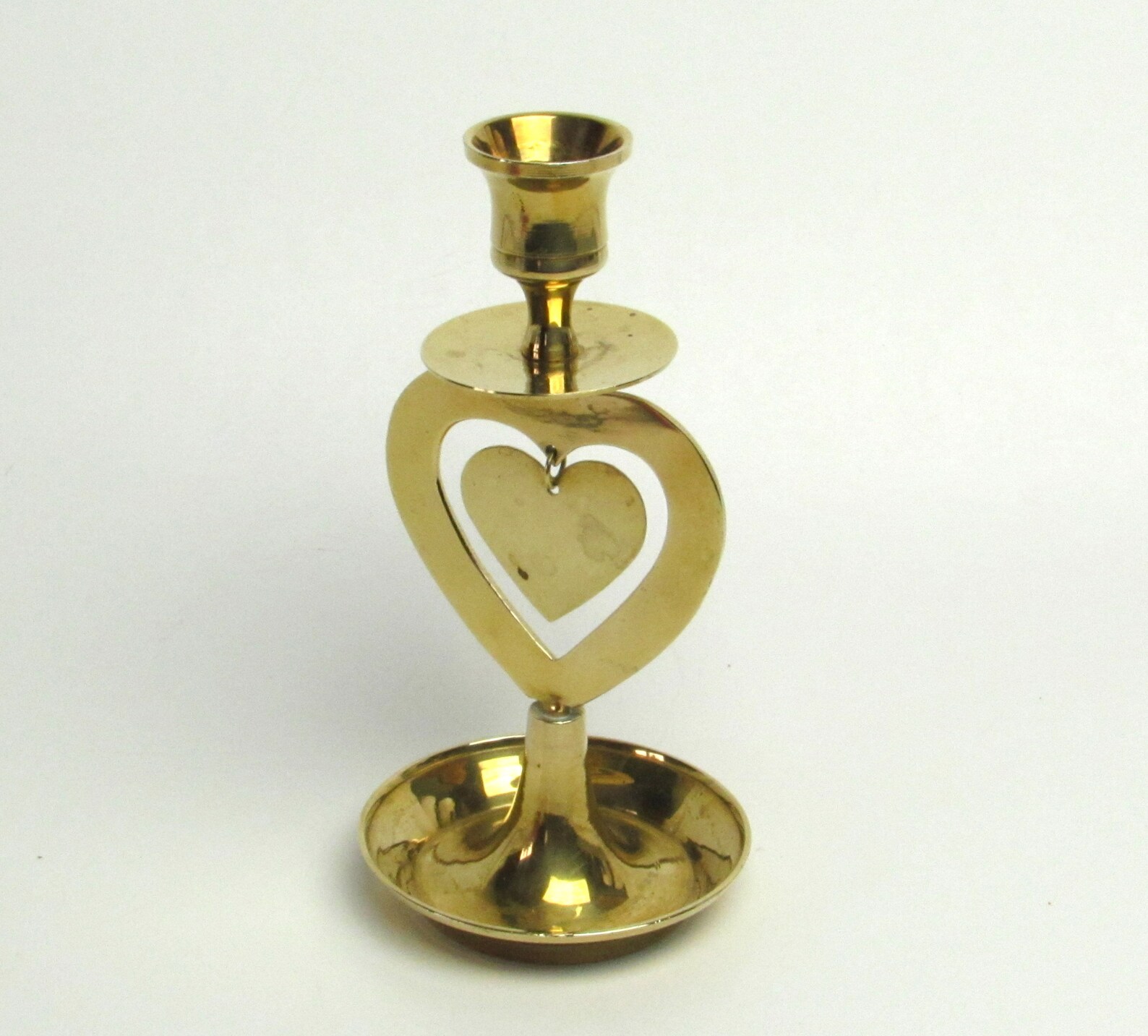 Brass Heart Candle Holder Etsy