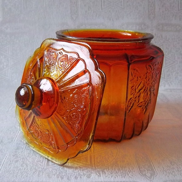 Rare Glass Container with Lid