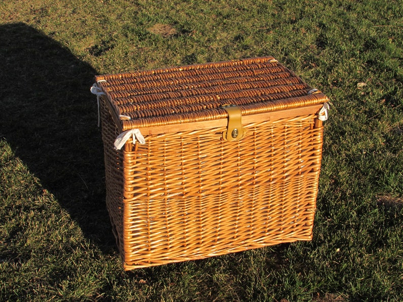 wicker toy storage box