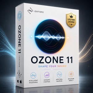 iZotope Ozone 11 Advanced | Professional Mastering Plugin Suite & AI Audio Tools | Lifetime License