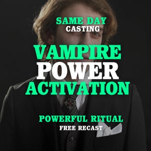 Vampyrtransformationsbesvärjelse, Vampyrtransformationsritual, Mörk metamorfos, Vampyressens och uppvaknande