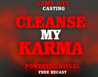 Karma Cleansing Spell, Karmic Energy Clearing, Release Old Energy, Spiritual Purification & Renewal Ritual