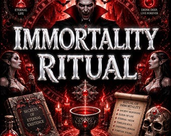 Immortality Spell, Eternal Life Ritual, Ageless Energy, Timeless Spirit, Eternal Youth, Longevity & Vitality Intention