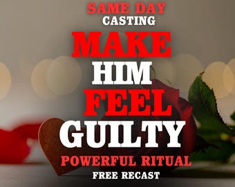 Make him feel guilty & Apologize Spell | Deep Regret, Remorse Ritual | End the Silence and Reconciliation | Digital Report | Regret Spell