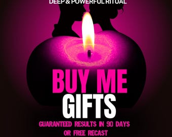 Offrez-moi des cadeaux ! Sortilège de domination financière | Sortilège d'amour/Sortilège pour me gâter/Sortilège pour trouver un sugar daddy/Attirer un mari riche/Sortilège vaudou/Sortilège pour homme riche