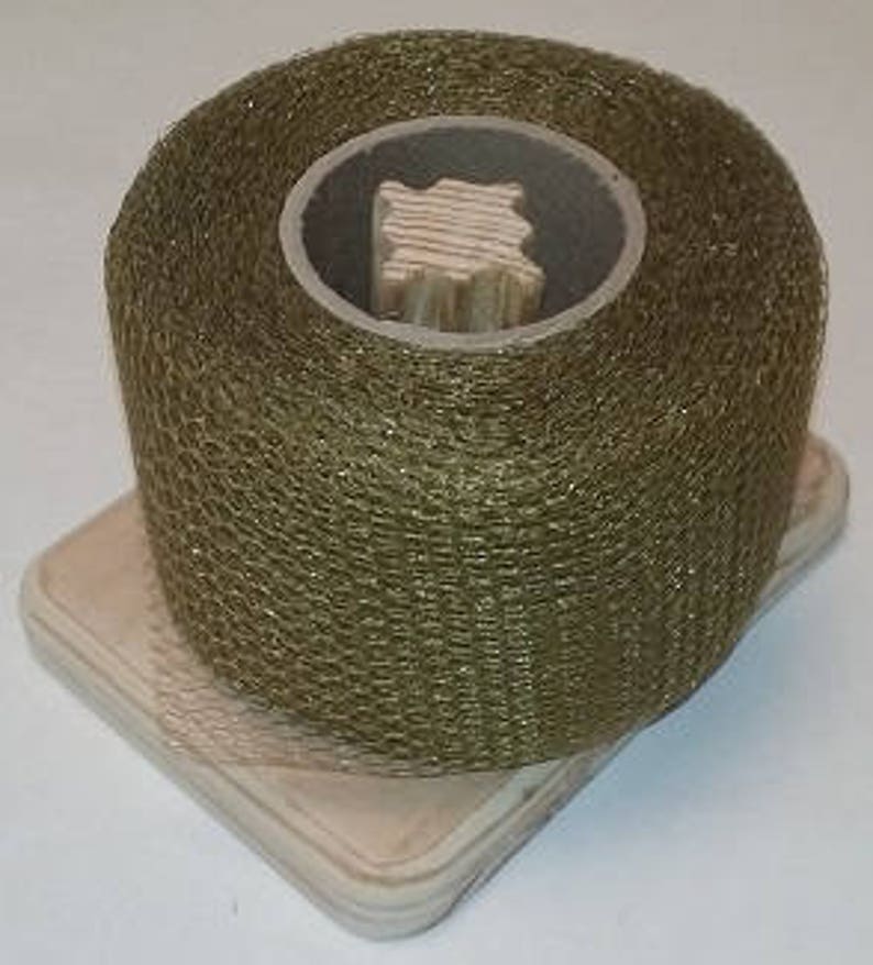Nylon Net 2 Inch Strips Antique Gold 40 Yards Long Scrubbie Supplies
