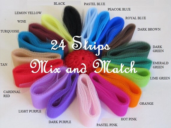 Scrubbie Supplies Multi Pack Of Nylon Netting Strips Ready To Crochet