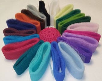 Scrubbie Supplies Multi Pack Of Nylon Netting Strips Ready To Crochet