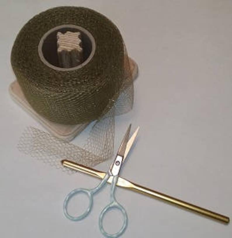 Nylon Net 2 Inch Strips Antique Gold 40 Yards Long Scrubbie Supplies
