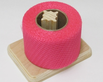 Link Pink Nylon Net 2 Inch Strips - 40 Yards Long Scrubbie Supplies