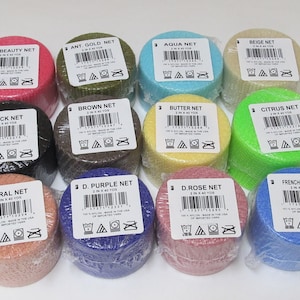 Scrubbie Netting on 40 yard spools Pick Any 8 Spools Mix and Match Your Colors of 2 Inch Nylon Net for Crocheting Scrubbies image 2