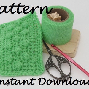 Dish Scrubby Pattern with Scrubber Bubble Stitch