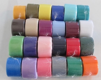 Scrubbie Netting on 40 yard spools - Pick Any 8 Spools Mix and Match Your Colors of 2 Inch Nylon Net for Crocheting Scrubbies