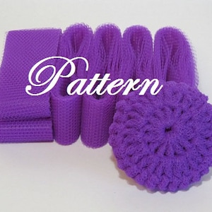 Scrubbie Pattern For Nylon Netting Dish Scrubbies