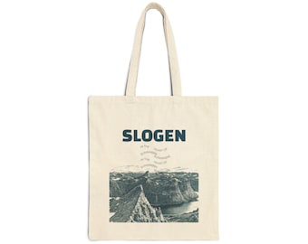 Cotton Canvas SLOGEN Tote Bag