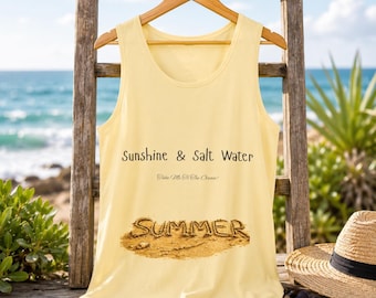 Sunshine & Salt Water" Beach Graphic