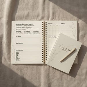 Planner Digital Non Daté Fr | Agenda Digital iPad Goodnotes | Notion Minimaliste | MATI STUDIO