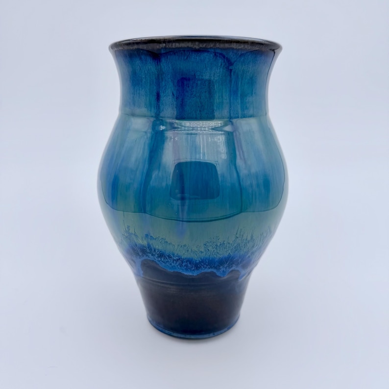 Aurora Borealis Crystal Glaze Vase by Mark Barta — detail view 2