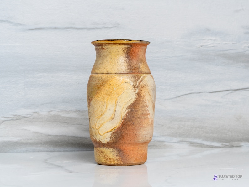 Wood-Fired Pottery Vase by Mark Barta — detail view 3
