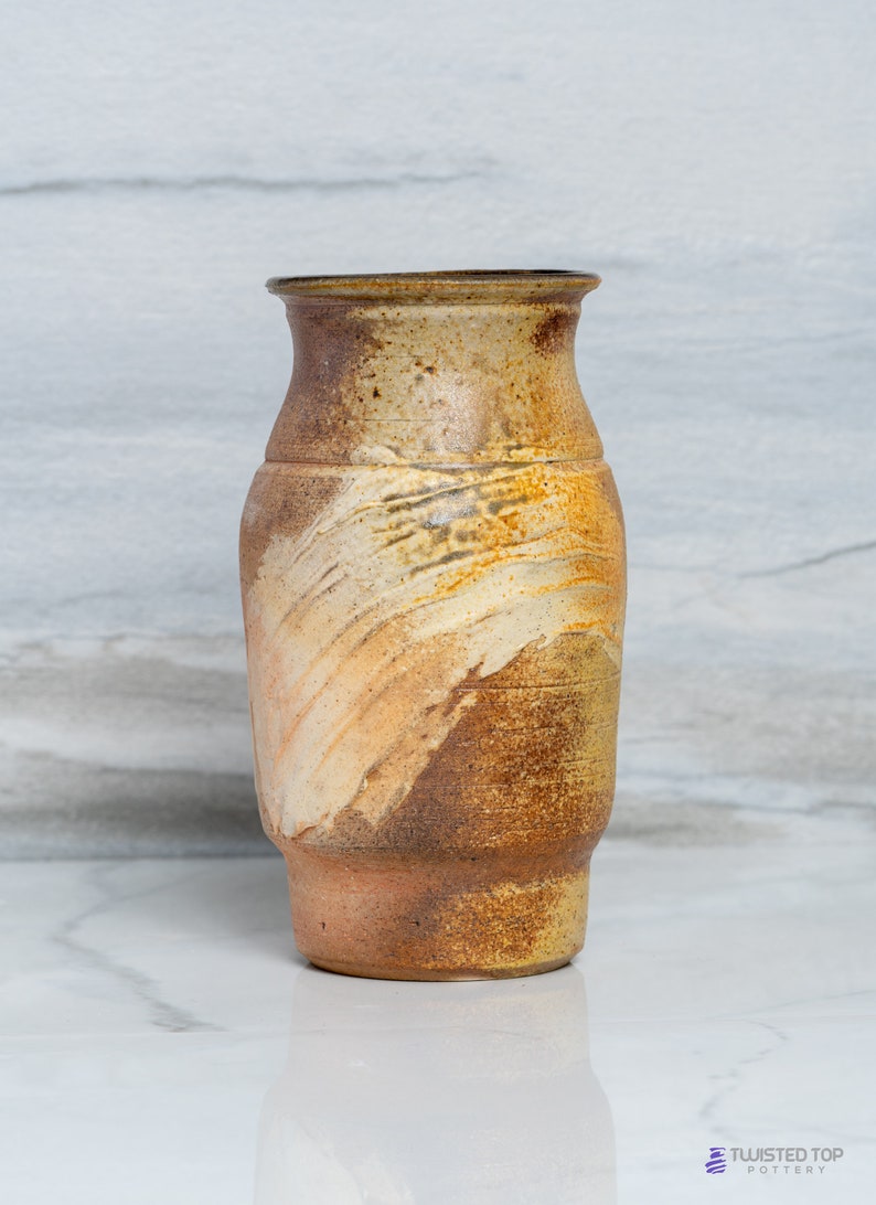 Wood-Fired Pottery Vase by Mark Barta — detail view 4