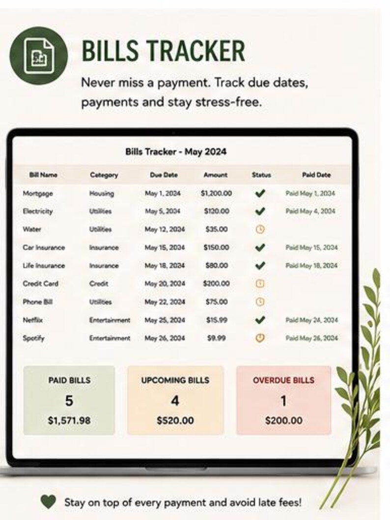 Family Monthly Budget Spreadsheet | Household Planner | Excel Google ...