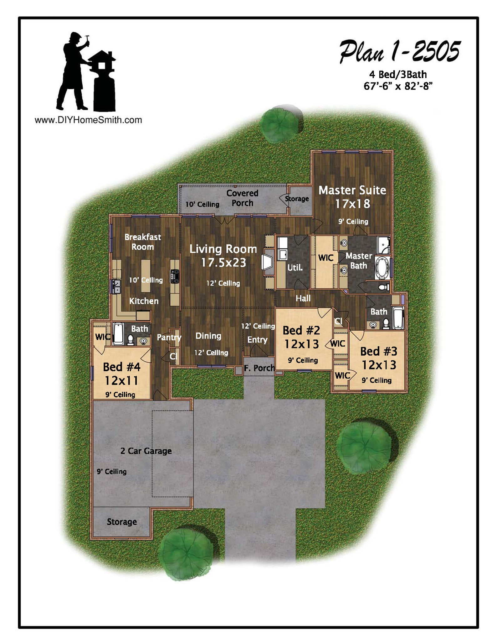Stock House Plans Blueprints Etsy