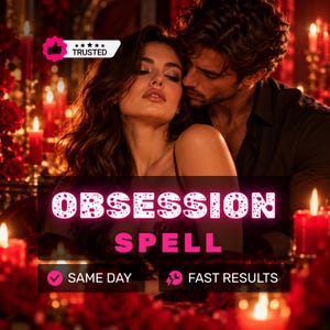 Obsession Spell | Binding Spell for Desire, Chemistry & Magnetic Attraction | Red Thread Spell Casting | Photo Proof