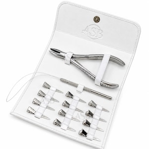 Hair Extension Tools Kit including Plier Hair Clips & Loop tool