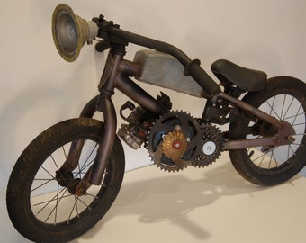 Lil Hog.  Harley Davidson vintage WLA Motorcycle Sculpture