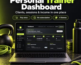Business-Dashboard für Personal Trainer | Kundenverwaltung, Terminbuchung & Verdienst-App für Personal Trainer, kein Abo erforderlich