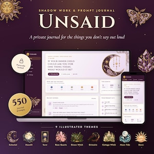 Shadow Work Journal | 550 Prompts, Passcode Lock, Inner Child Healing (Digital Download)