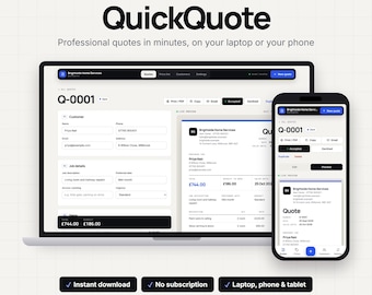 QuickQuote Offline-Angebotsgenerator für Handel und Dienstleistungen (Digitaler Download)